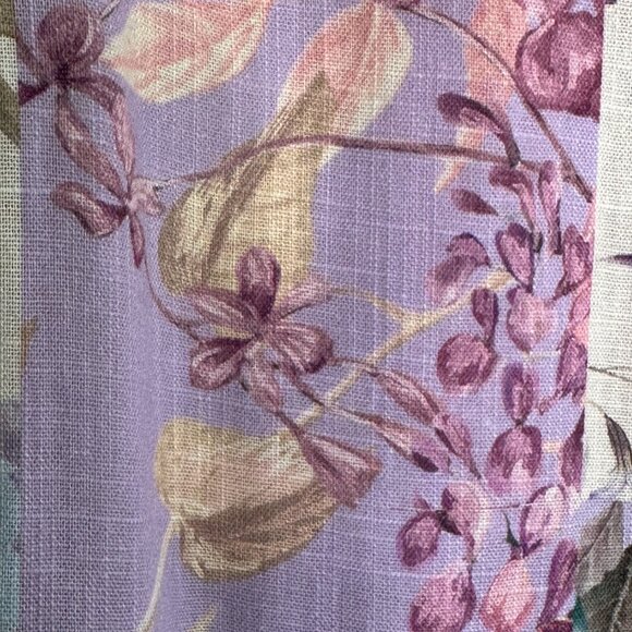 ZARA BLOGGER'S FAVE DRESS Multi-Color Viscose Linen Floral +, Med New w/out Tags - Picture 6 of 15